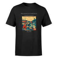 Thumbnail for VINTAGE G4487 - The Vintage Fly-In Breakfast - Premium T-Shirt design on black premium t shirt
