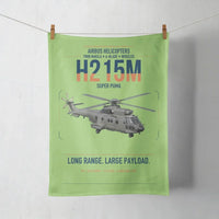 Thumbnail for Airbus H215M design on light green towel