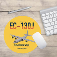 Thumbnail for EC-130J Commando Solo III design on yellow round mouse pad