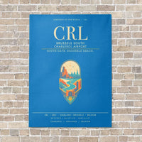 Thumbnail for Brussels South Charleroi Airport CRL - Canvas Framed - Turquoise
