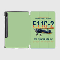 Thumbnail for F11C-2 Goshawk Dive from the High Hat design on light green samsung tablet tablet case