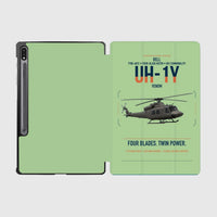 Thumbnail for Bell UH-1Y Venom design on light green samsung tablet tablet case