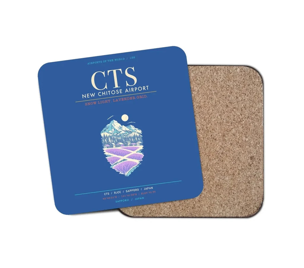 New Chitose Airport Sapporo CTS - Snowfield Lavender Grid - Blue