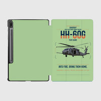 Thumbnail for Sikorsky HH-60G Pave Hawk design on light green samsung tablet tablet case