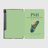 Thumbnail for Phnom Penh International Airport (PNH) design on light green samsung tablet tablet case
