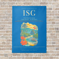 Thumbnail for Painushima Ishigaki Airport ISG - Canvas Framed - Turquoise