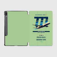 Thumbnail for Boeing 777-200ER design on light green samsung tablet tablet case
