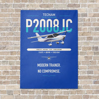 Thumbnail for Tecnam P2008JC NG vertical canvas print - no frame - blue background