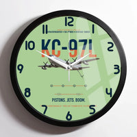 Thumbnail for KC-97L STRATOFREIGHTER design on light green framed wall clock