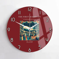 Thumbnail for VINTAGE G4134 - The First Widebody - Designed Wall Clocks design on darkred no-frame