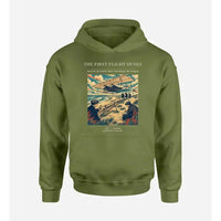 Thumbnail for VINTAGE G4000 - The First Flight Dunes - Premium Hoodie design on greenarmy premium
