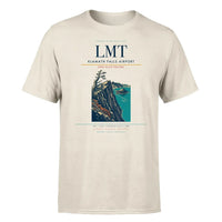 Thumbnail for Klamath Falls Airport (LMT) T-Shirt single-side front print in Beige | klamath-falls-airport-lmt-double-side-t-shirt