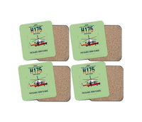 Thumbnail for Airbus H175 design on light green 4 pieces set coaster