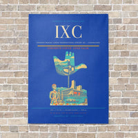 Thumbnail for Shaheed Bhagat Singh International Airport IXC — Chandigarh vertical canvas print - no frame - blue background