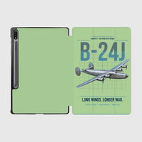 Thumbnail for B-24J Liberator design on light green samsung tablet tablet case