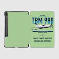 Thumbnail for Daher TBM 980 design on light green samsung tablet tablet case