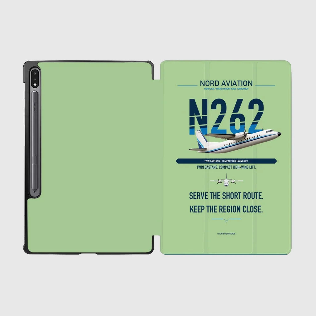 Nord 262A design on light green samsung tablet tablet case