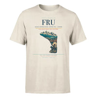 Thumbnail for Manas International Airport (FRU) T-Shirt single-side front print in Beige | manas-international-airport-fru-double-side-t-shirt