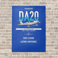 Thumbnail for Diamond DA20 vertical canvas print - no frame - blue background