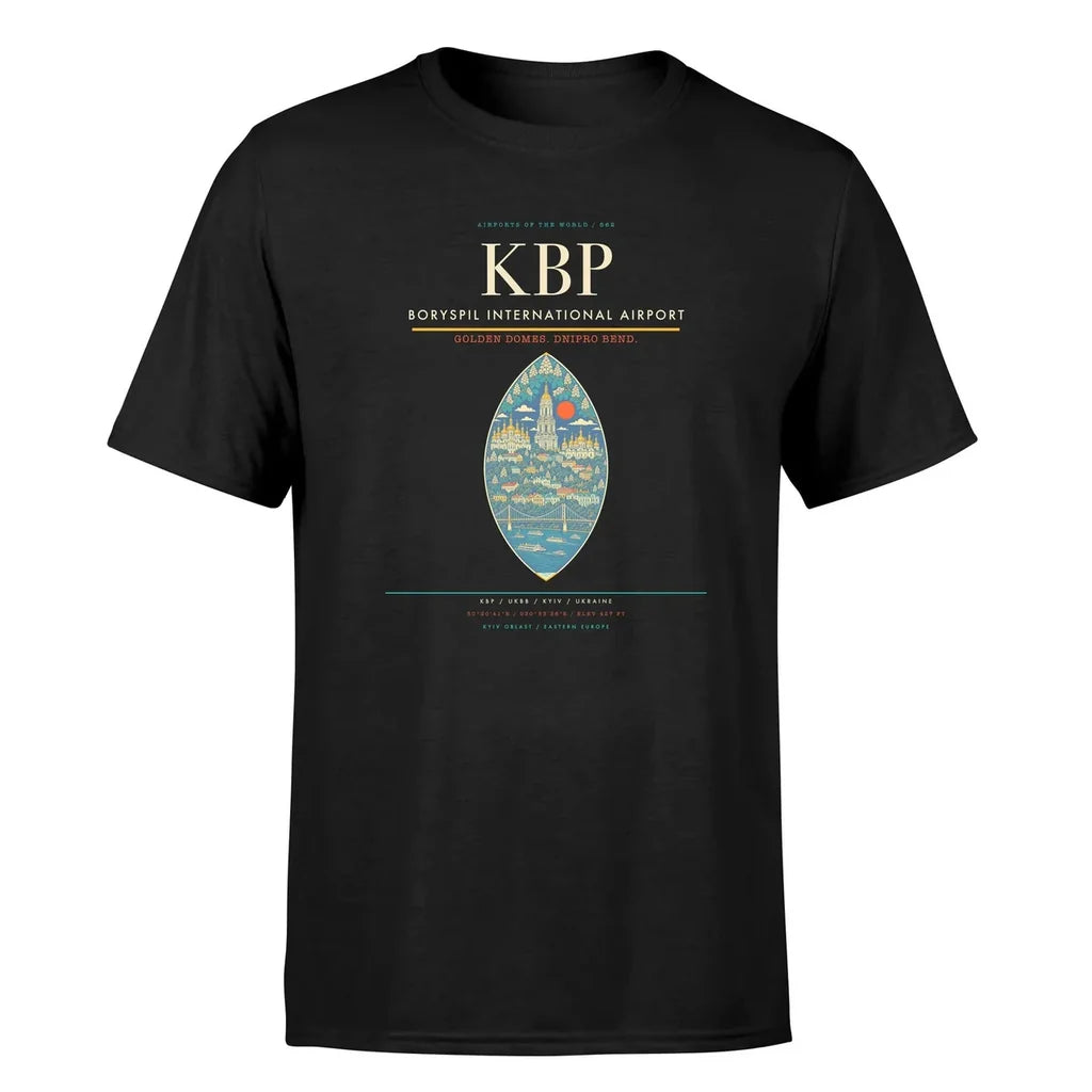 Kyiv Airport (KBP) Premium T-Shirt Black