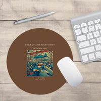Thumbnail for VINTAGE G4502 - The Factory Night Shift - Designed Mouse Pads design on brown round