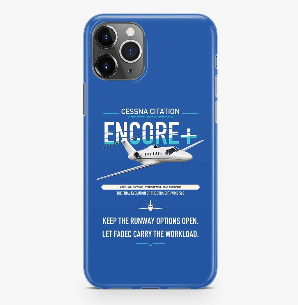 Cessna Citation Encore+ design on blue magsafe iphone case, for iPhone Pro Max