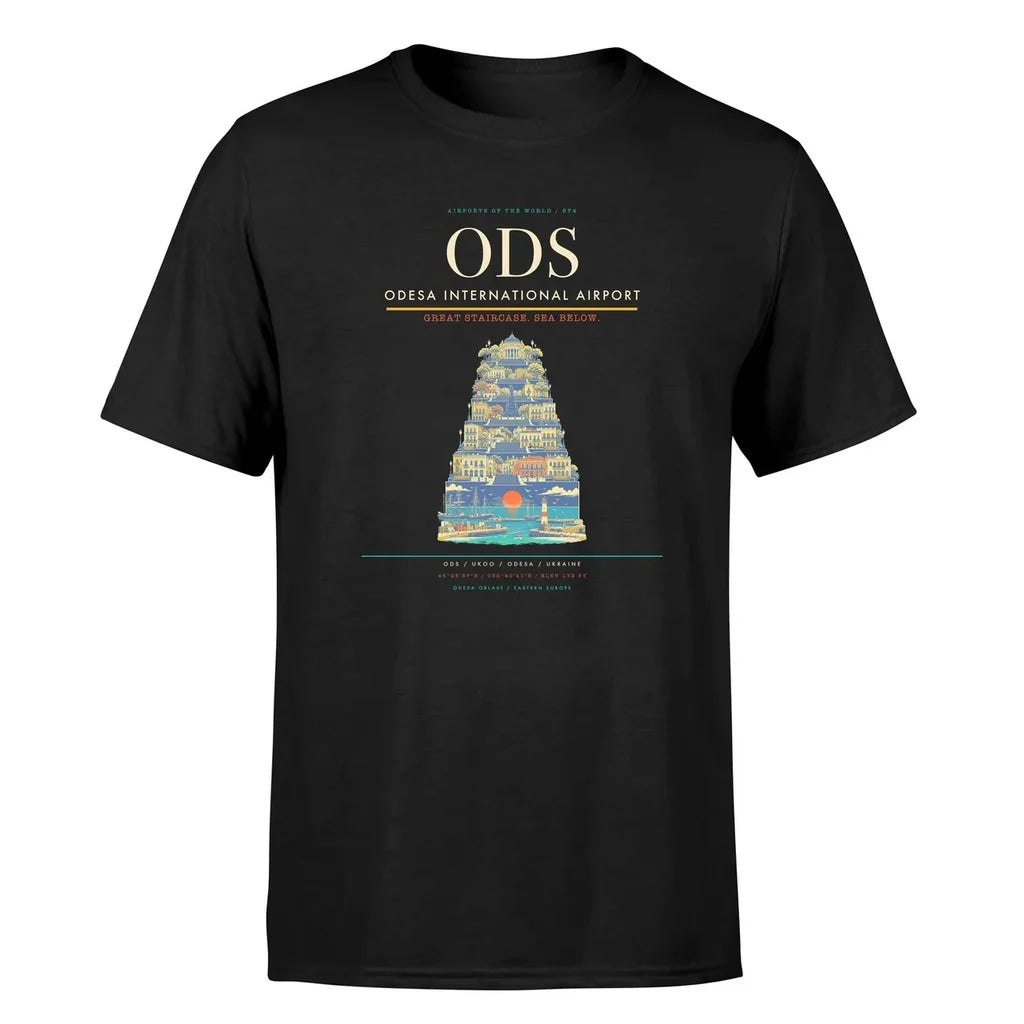 Odesa Airport (ODS) Premium T-Shirt Black