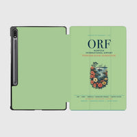 Thumbnail for Norfolk International Airport (ORF) design on light green samsung tablet tablet case