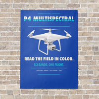 Thumbnail for DJI P4 Multispectral vertical canvas print - no frame - blue background