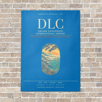 Thumbnail for Dalian Zhoushuizi International Airport DLC - Canvas Framed - Turquoise