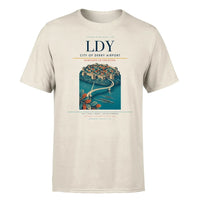 Thumbnail for City of Derry Airport (LDY) T-Shirt single-side front print in Beige | city-of-derry-airport-ldy-double-side-t-shirt