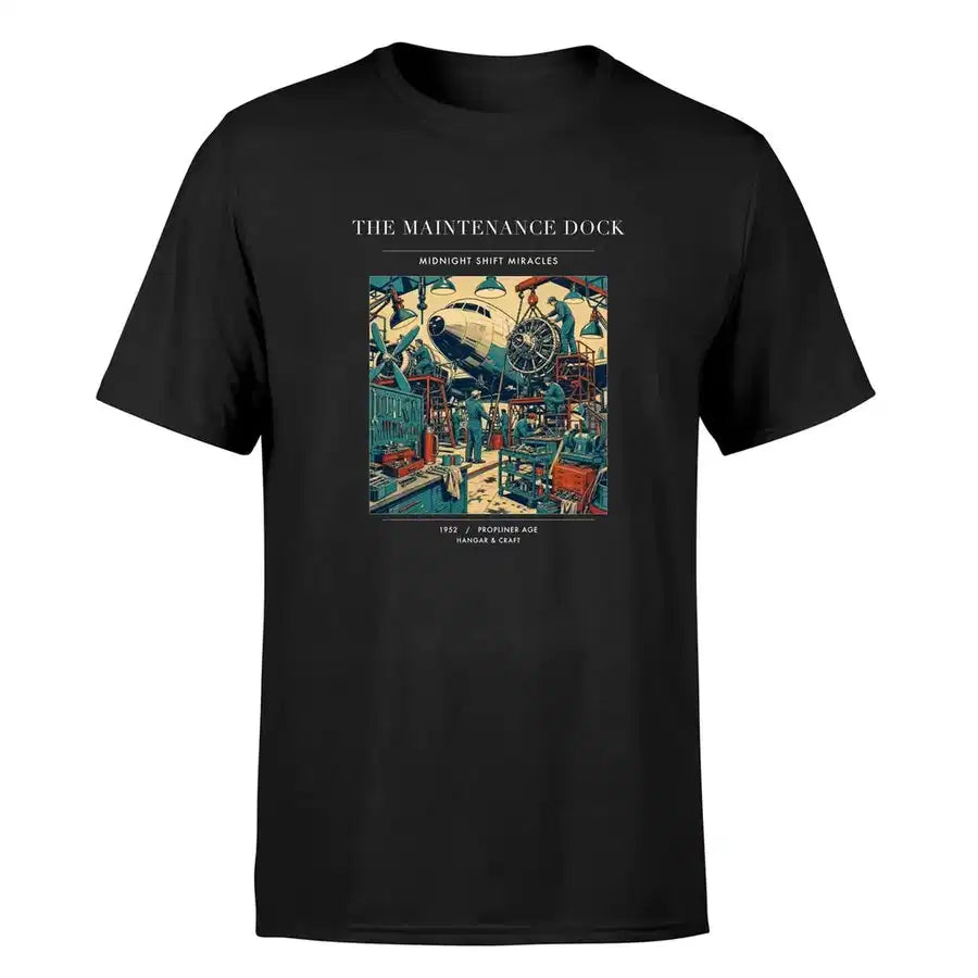 VINTAGE G4094 - The Maintenance Dock - Premium T-Shirt design on black premium t shirt