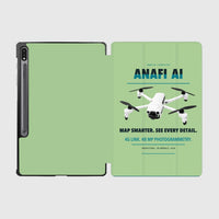 Thumbnail for Parrot ANAFI Ai design on light green samsung tablet tablet case
