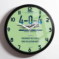 Thumbnail for Martin 4-0-4 design on light green framed wall clock