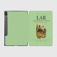 Thumbnail for Laramie Regional Airport (LAR) design on light green samsung tablet tablet case