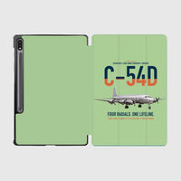 Thumbnail for C-54D Skymaster design on light green samsung tablet tablet case