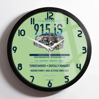 Thumbnail for 915 iS design on light green framed wall clock