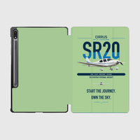 Thumbnail for Cirrus SR20 design on light green samsung tablet tablet case