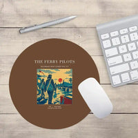 Thumbnail for VINTAGE G4503 - The Ferry Pilots - Designed Mouse Pads design on brown round