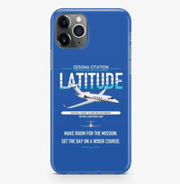Thumbnail for Cessna Citation Latitude design on blue magsafe iphone case, for iPhone Pro Max