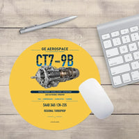 Thumbnail for CT7-9B design on yellow round mouse pad