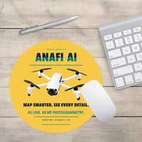 Thumbnail for Parrot ANAFI Ai design on yellow round mouse pad