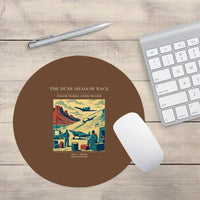 Thumbnail for VINTAGE G4334 - The Dune Shadow Race - Designed Mouse Pads design on brown round