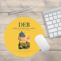 Thumbnail for Debrecen International Airport (DEB) design on yellow round mouse pad