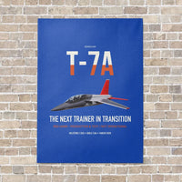 Thumbnail for T-7A Red Hawk vertical canvas print - no frame - blue background