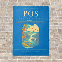 Thumbnail for Piarco International Airport POS - Canvas Framed - Turquoise