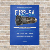Thumbnail for FJ33-5A vertical canvas print - no frame - blue background