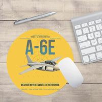 Thumbnail for A-6E Intruder design on yellow round mouse pad