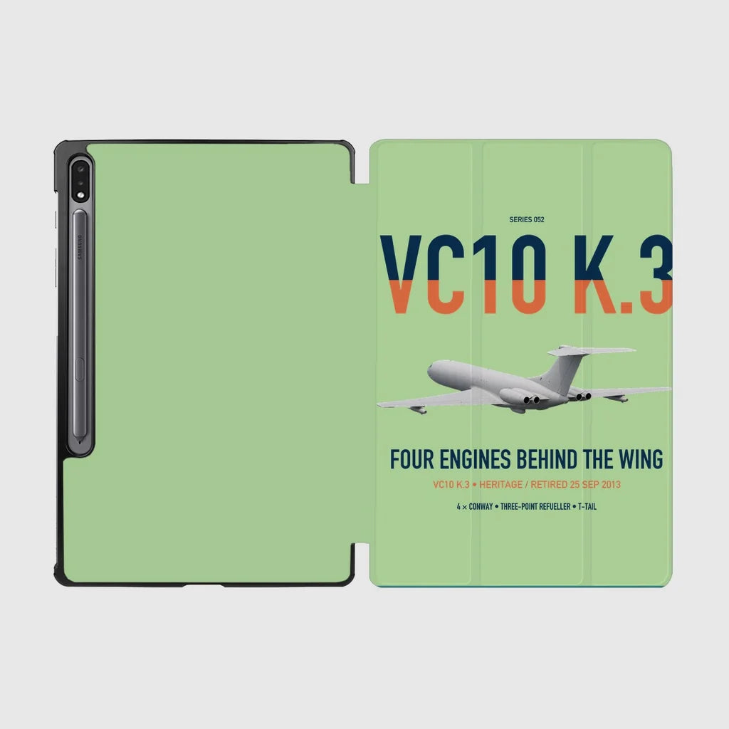 Vickers VC10 K.3 design on light green samsung tablet tablet case