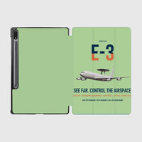 Thumbnail for E-3 Sentry AWACS design on light green samsung tablet tablet case